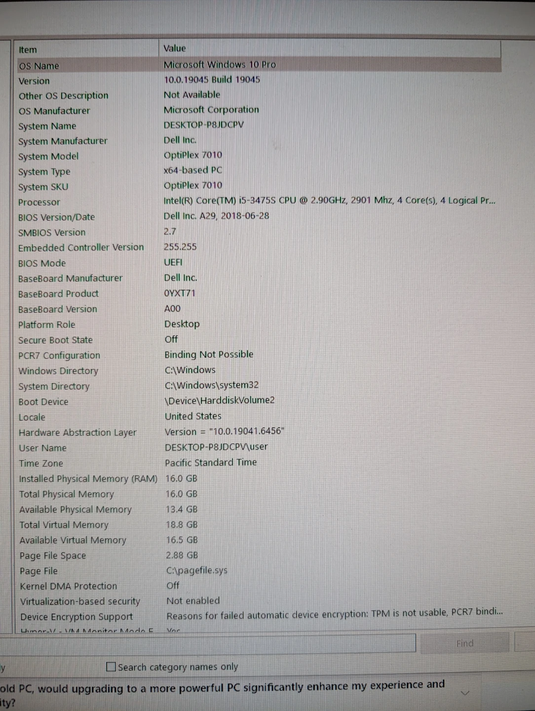 Dell OptiPlex 7010 Desktop PC - Windows 10 Pro