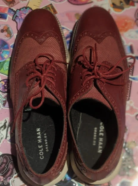 Cole Haan "Grand.OS" Wingtip Brogues - Burgundy - photo 5