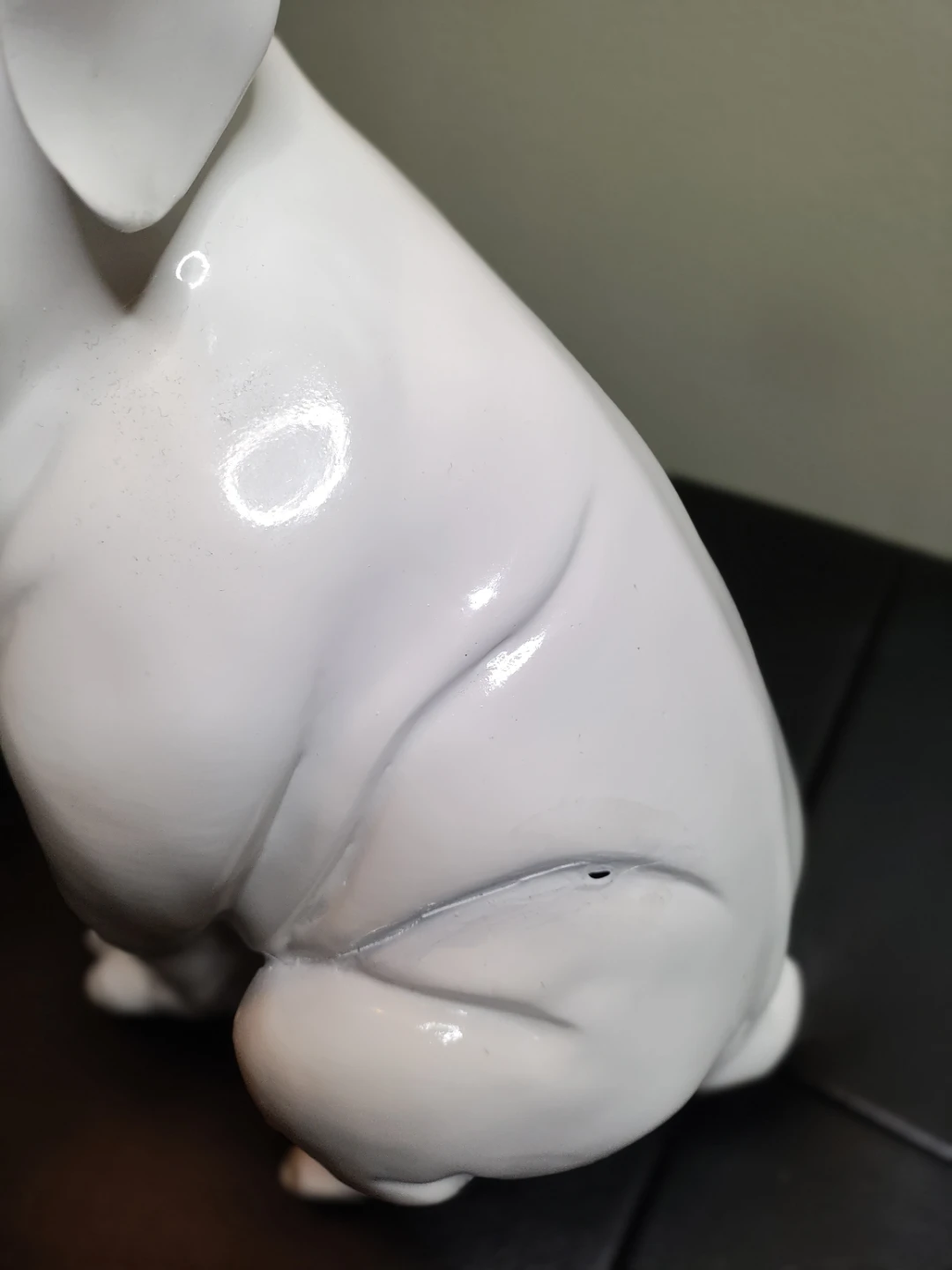 White Bulldog Figurine - photo 3