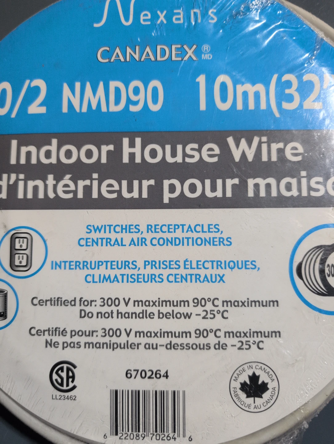 Nexans 10/2 NMD90 Indoor House Wire 10m (32 ft) - photo 2