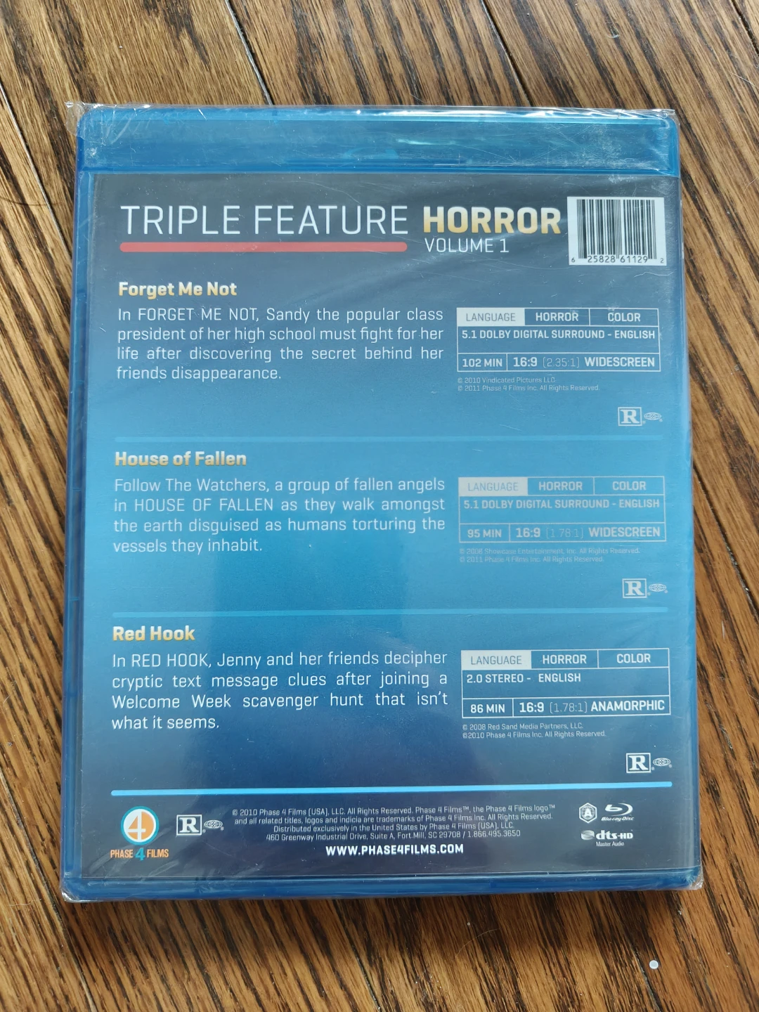 Triple Feature Horror Volume 1 Blu-ray (3 movies) (new) - photo 2