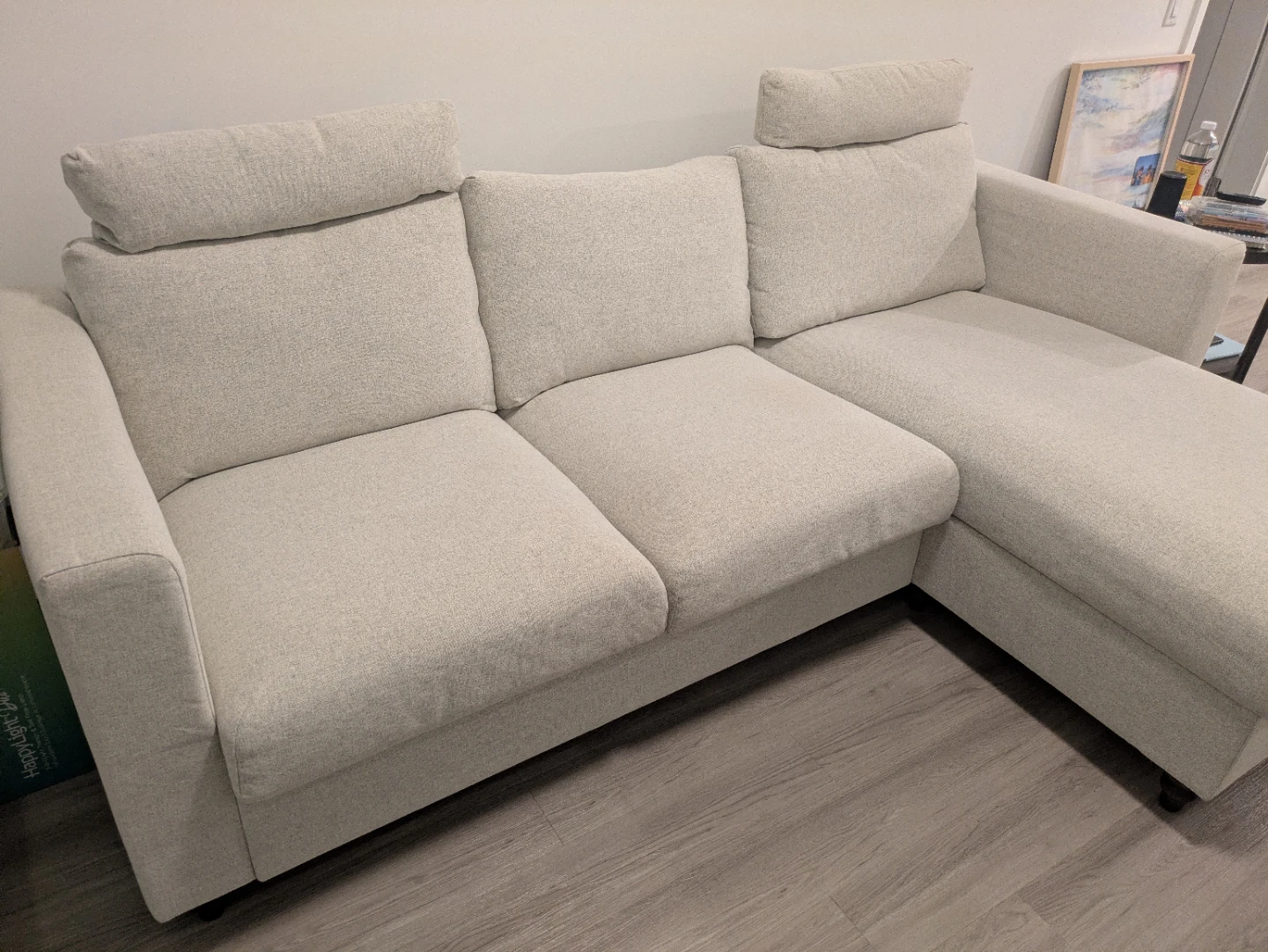 IKEA Finala Sectional Sofa with Chaise - Beige - photo 2