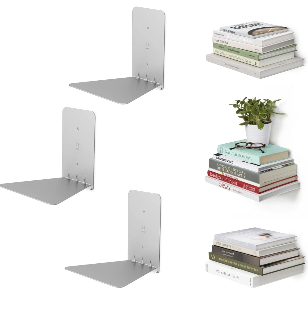 1 Umbra Sturdy Steel Floating Bookshelf