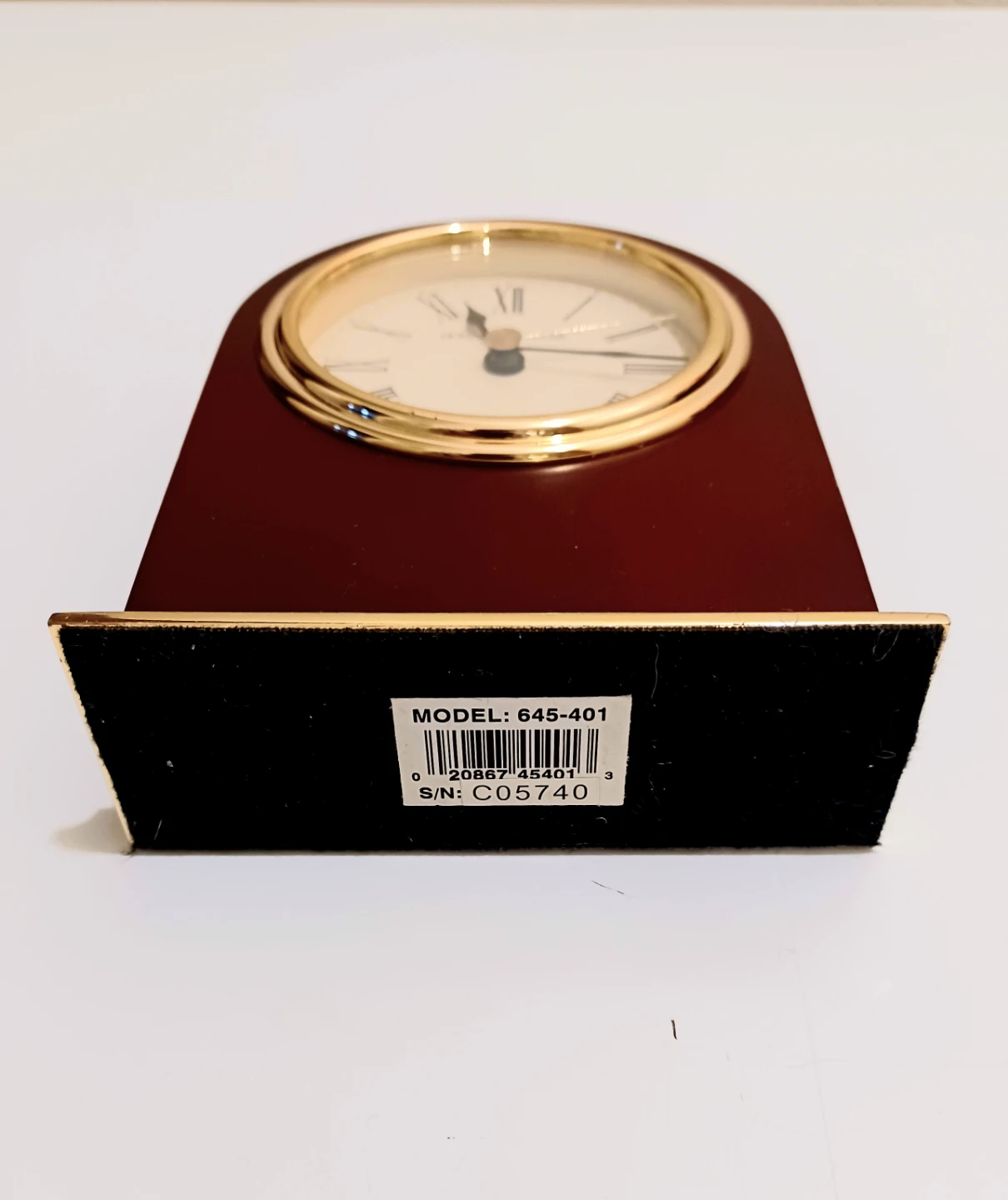 Rosewood Howard Miller Craven Table Clock - photo 3