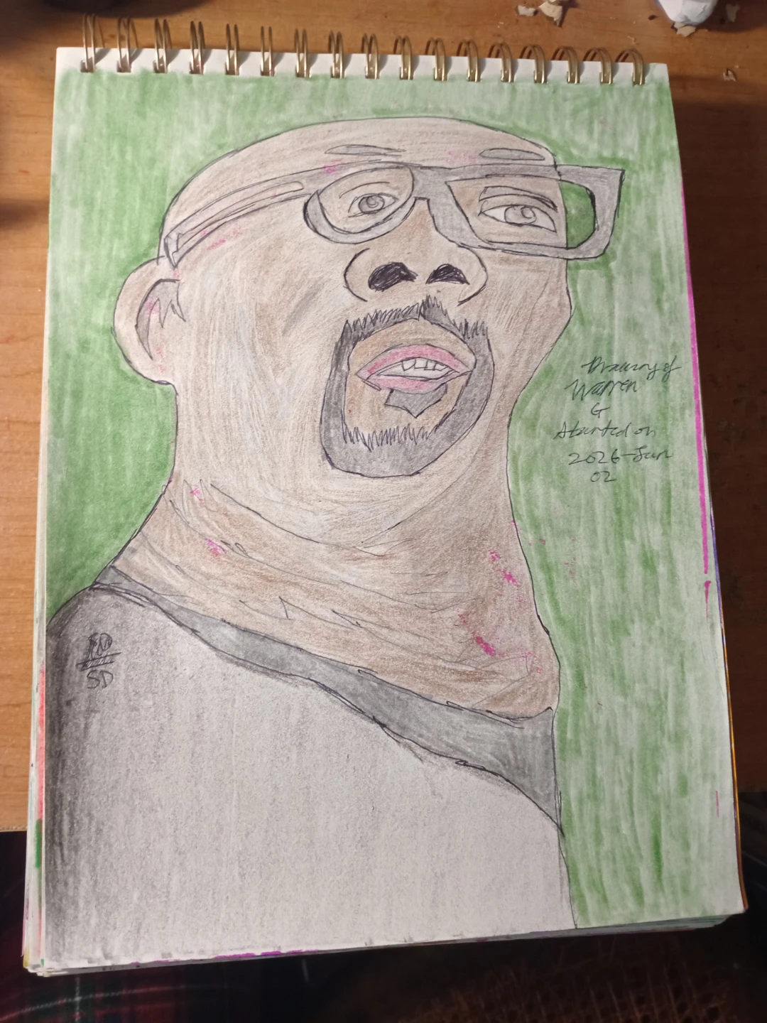 Warren G Black Guy Caricature Drawing  by Custom Artist Sherwin - photo 2