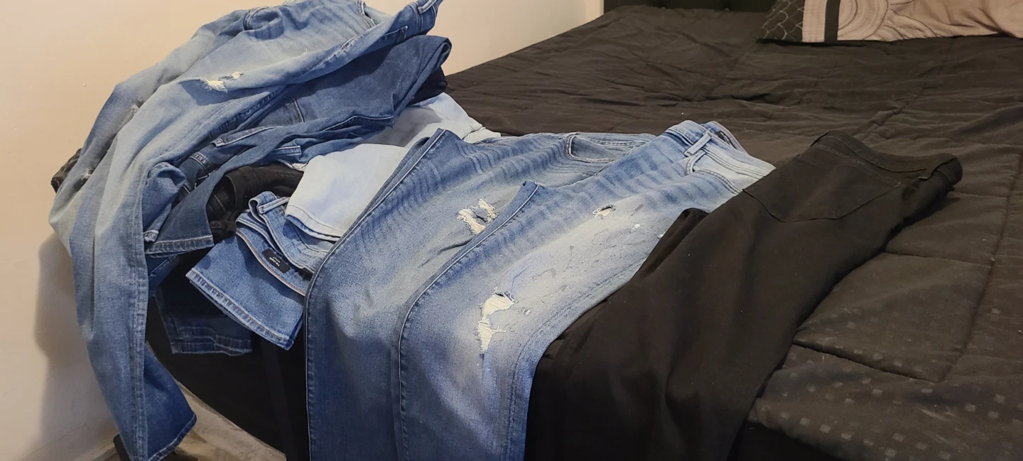 Men's Jeans Lot: Modern, Ripped, Black