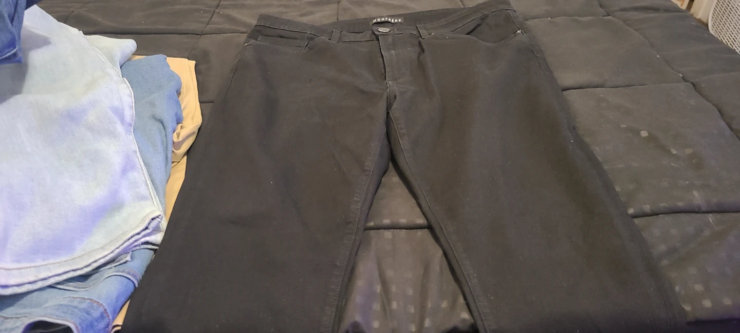 Men's Jeans Lot: Modern, Ripped, Black - photo 2