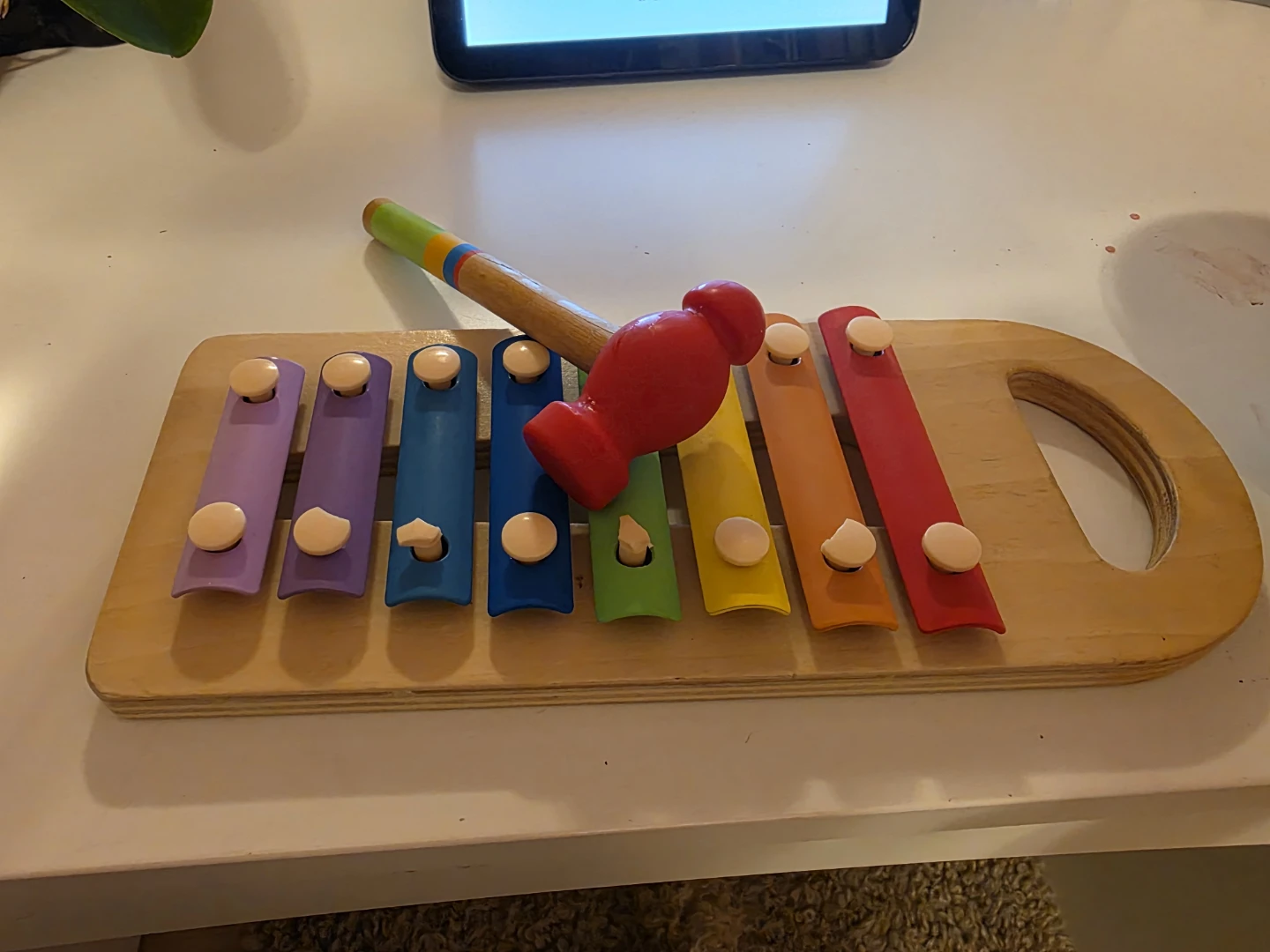 Colorful Xylophone with Hammer - photo 2