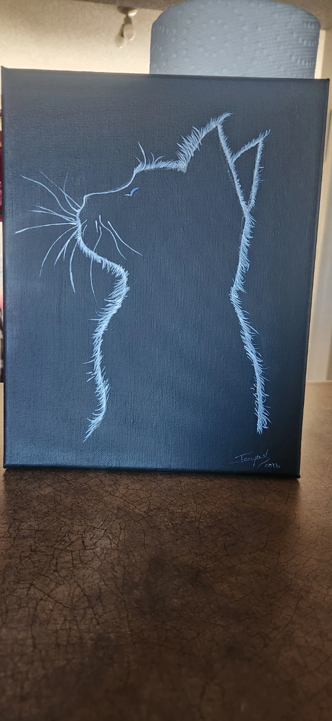 Cat painting - photo 2
