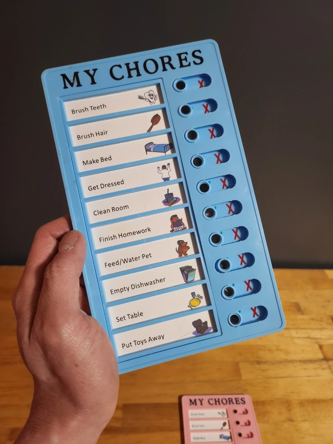 My Chores Responsibility Chart - Blue & Pink ❤️ - photo 2