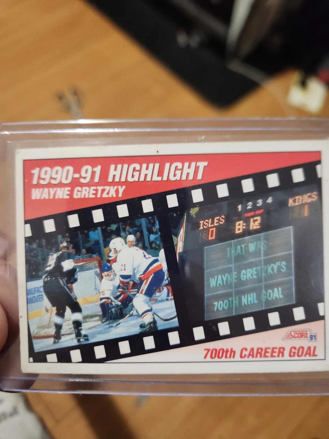 Wayne Gretzky 1990-91 Highlight Card - photo 2