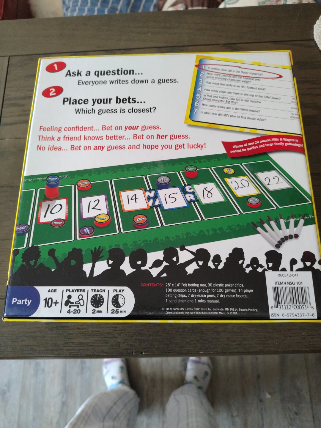 Wits and Wagers Party Game - photo 2