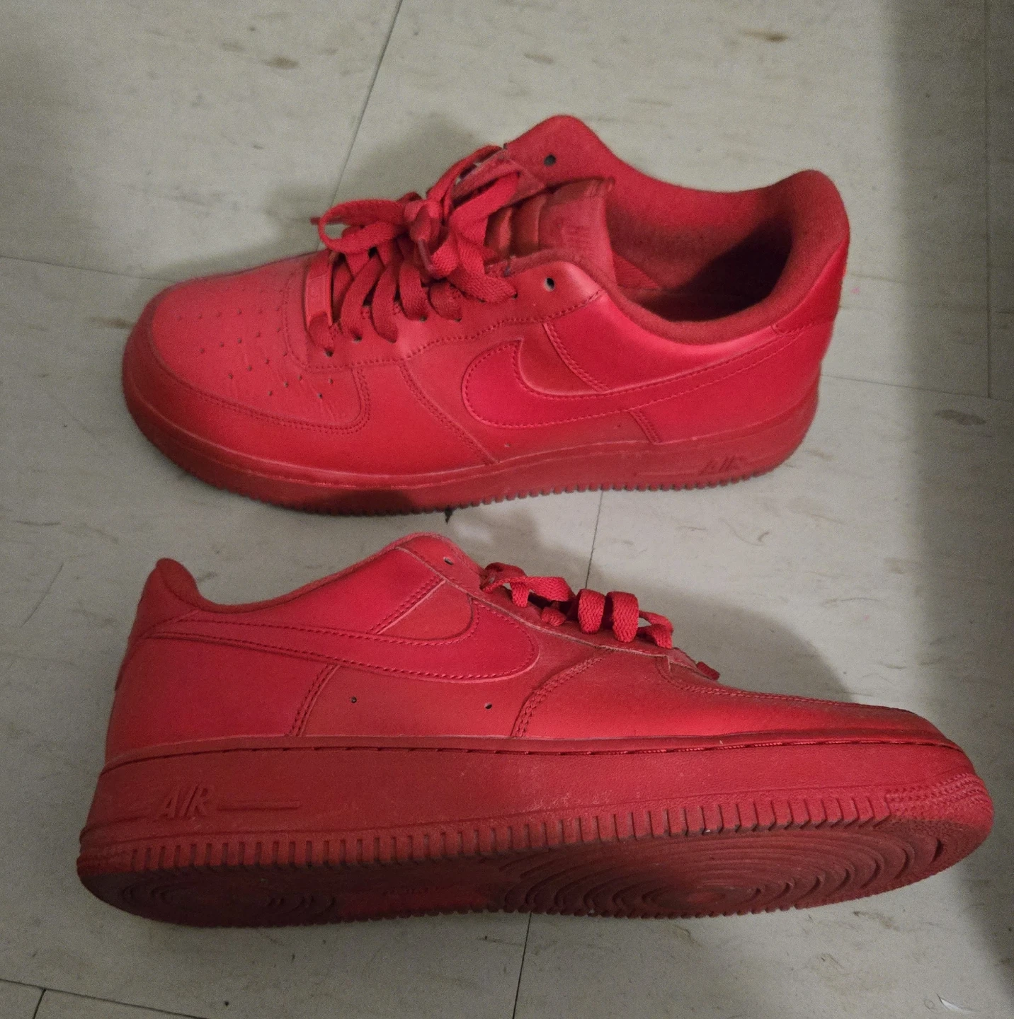 Nike Air Force 1 Red Sneakers - photo 2