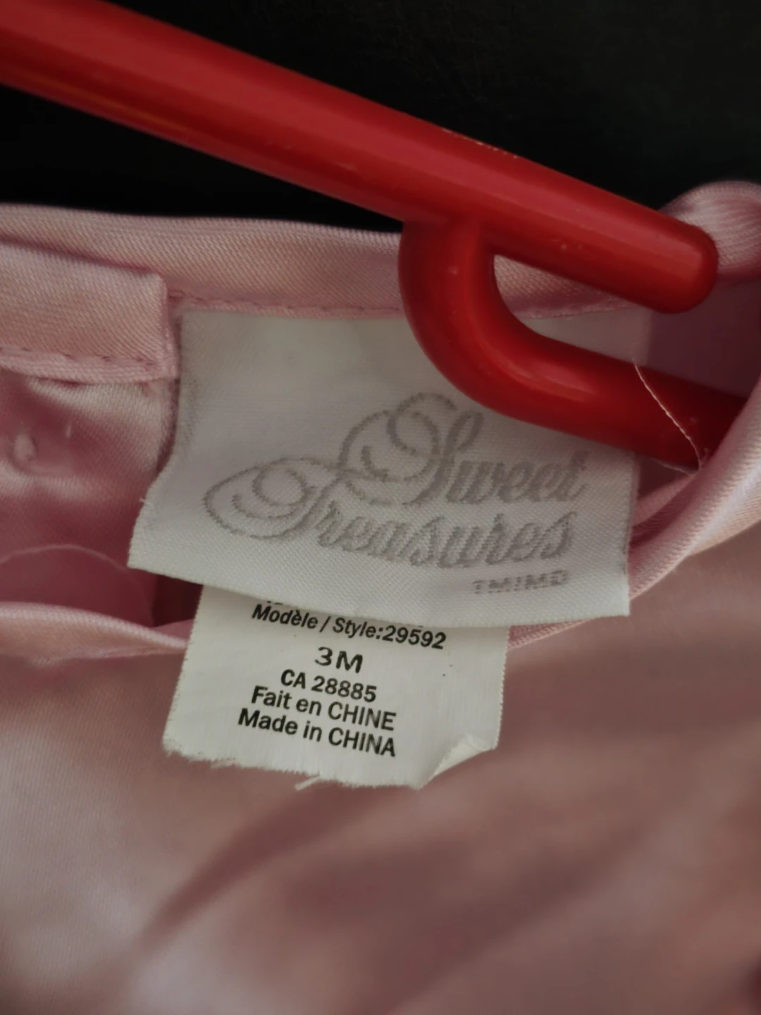 Sweet Treasures 3M Baby Dress - Pink & White - photo 3