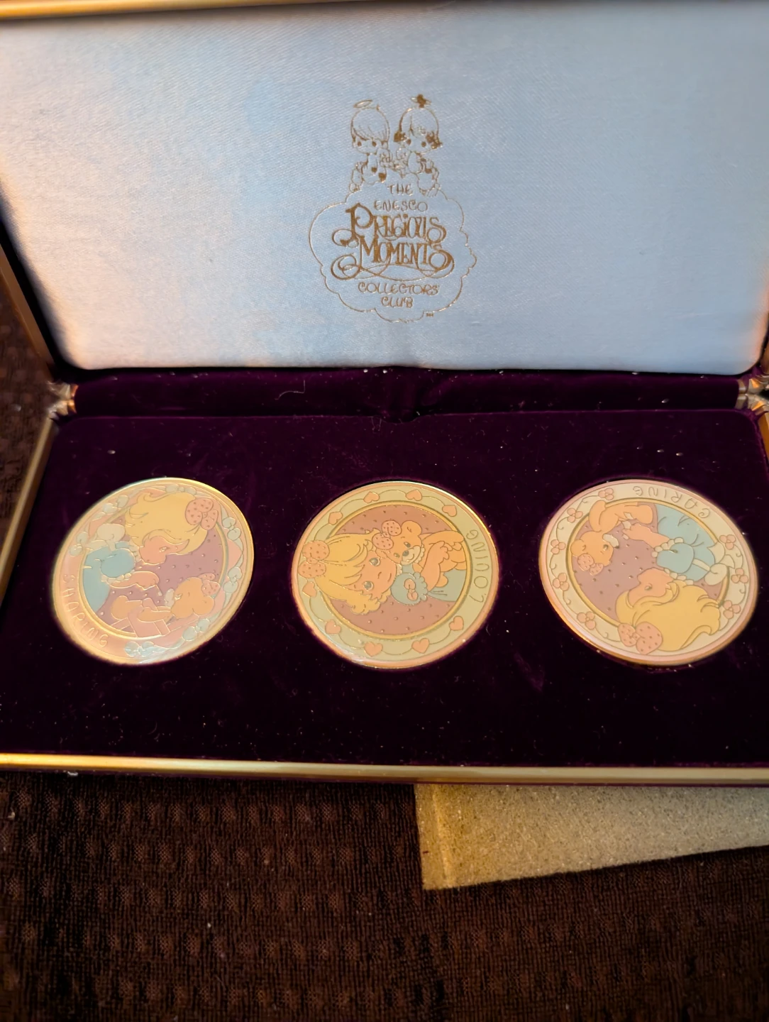 Enesco Precious Moments Collector's Club Medallions Set