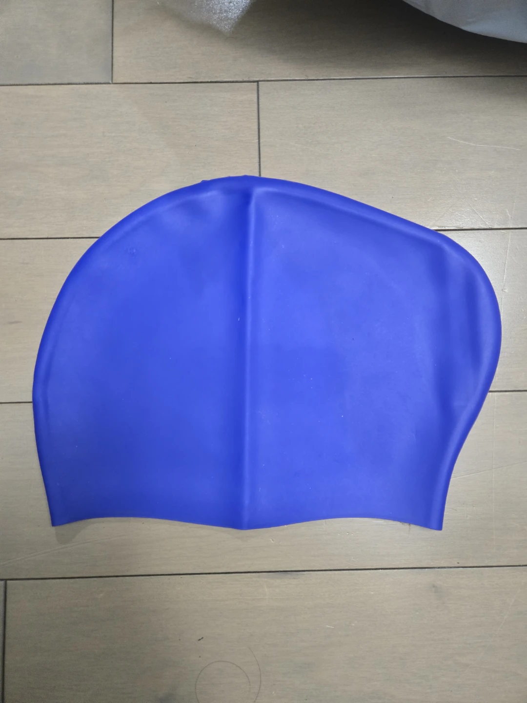 Blue Silicone Swim Cap