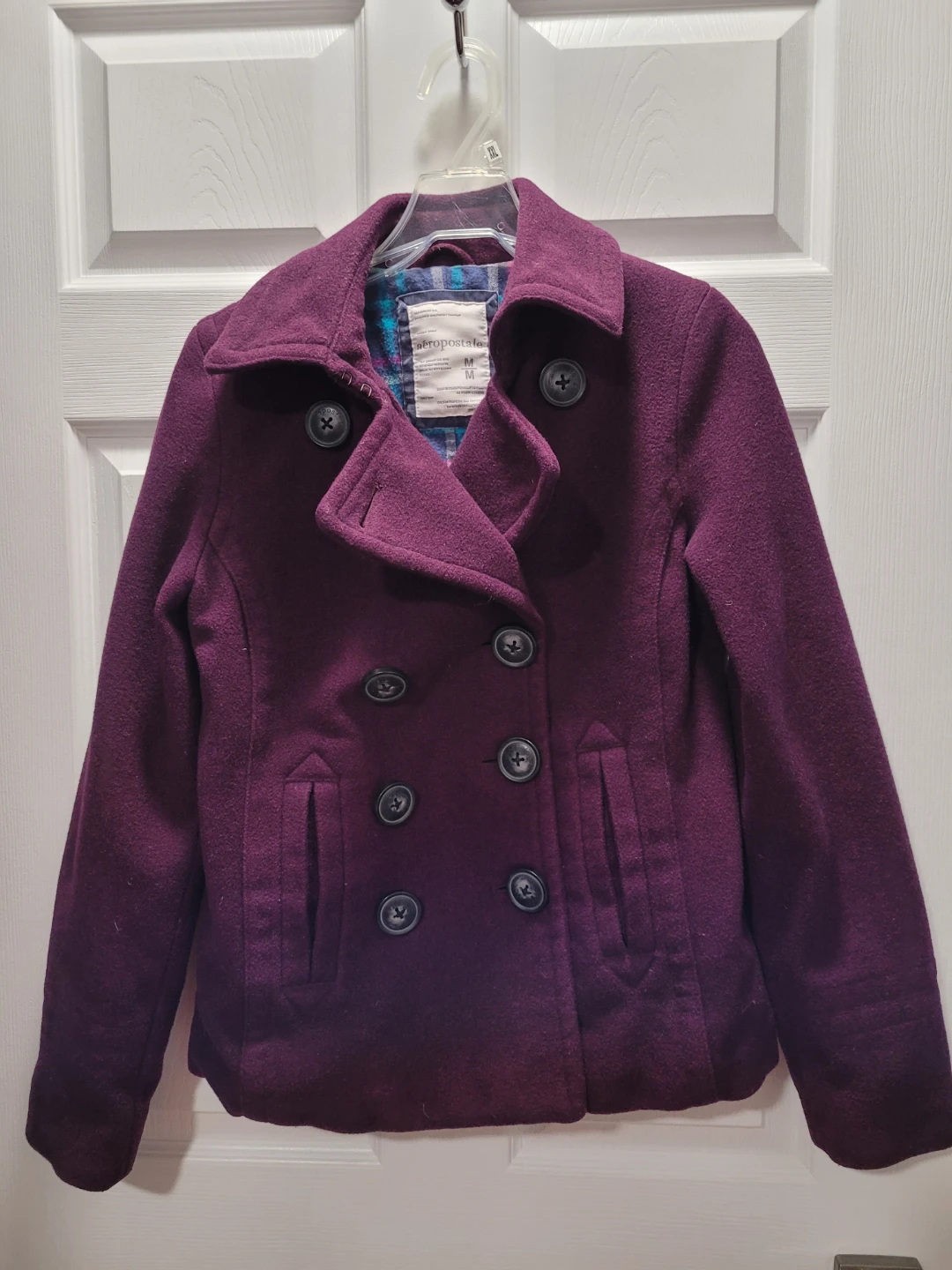 Aeropostale Purple Pea Coat - Size M - photo 2