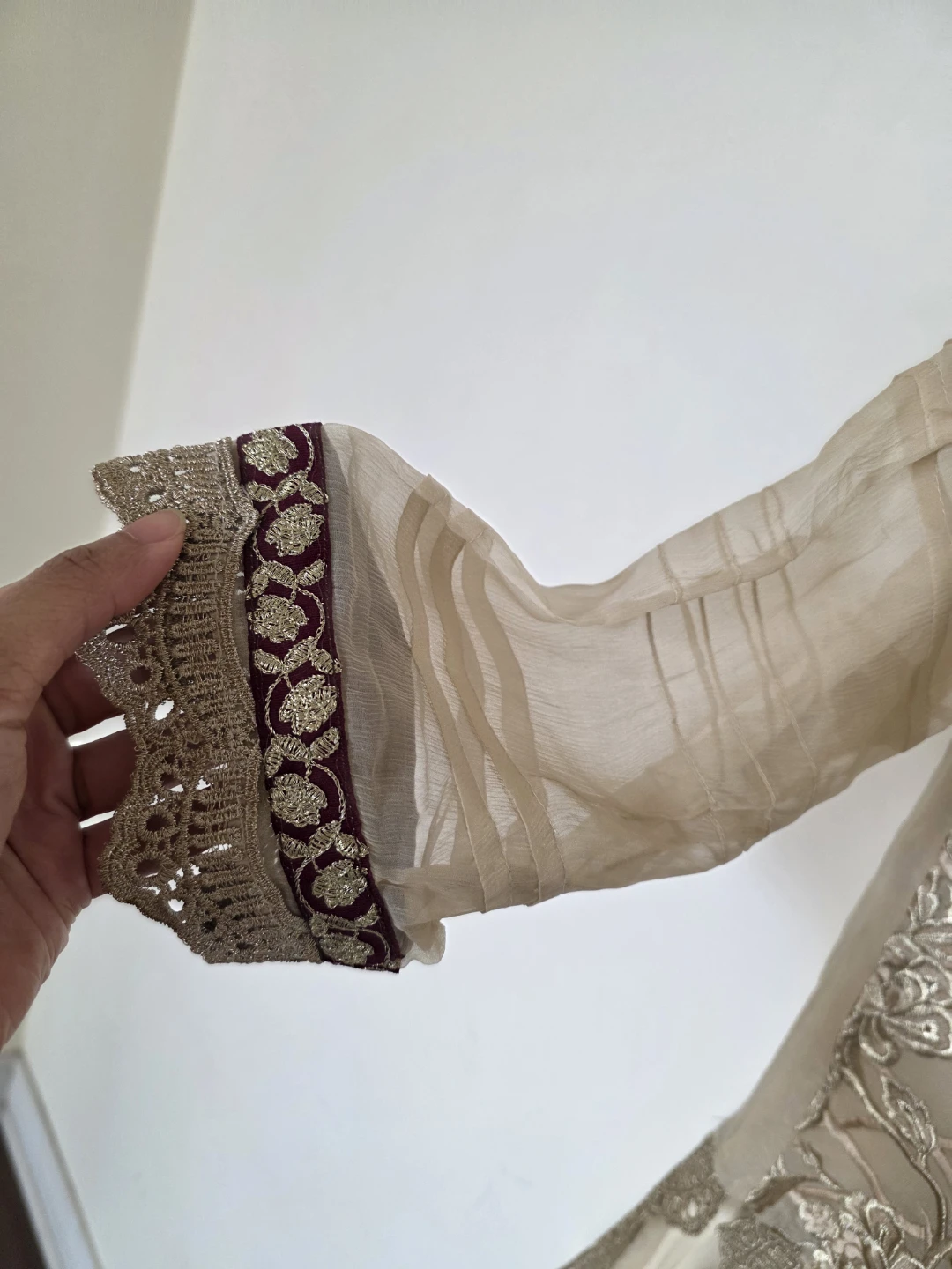 Agha Noor Embroidered Semi Formal Shirt - photo 3