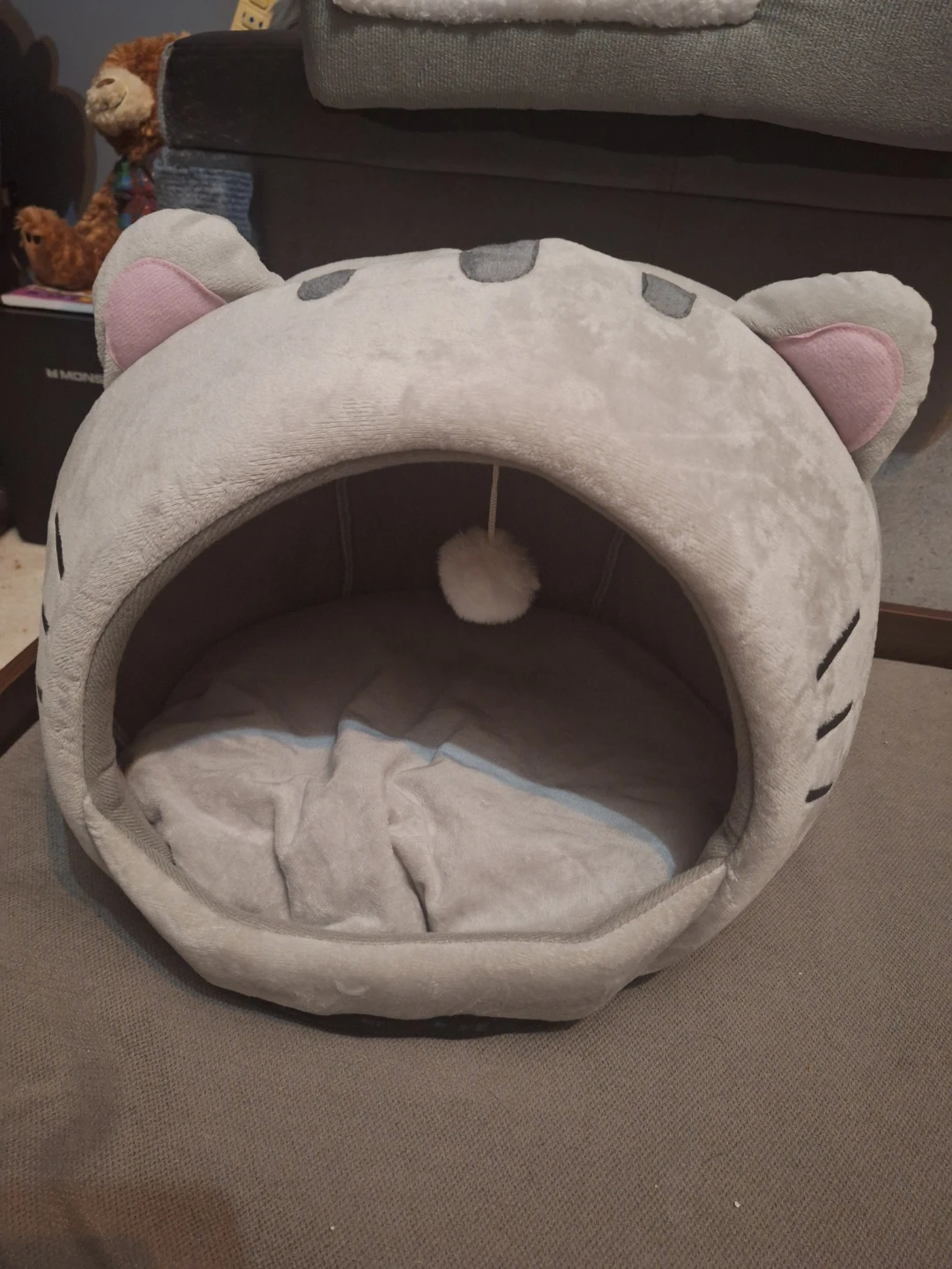 NEW Grey Cat Bed Cave 😻