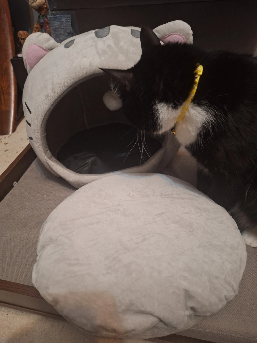 NEW Grey Cat Bed Cave 😻 - photo 3