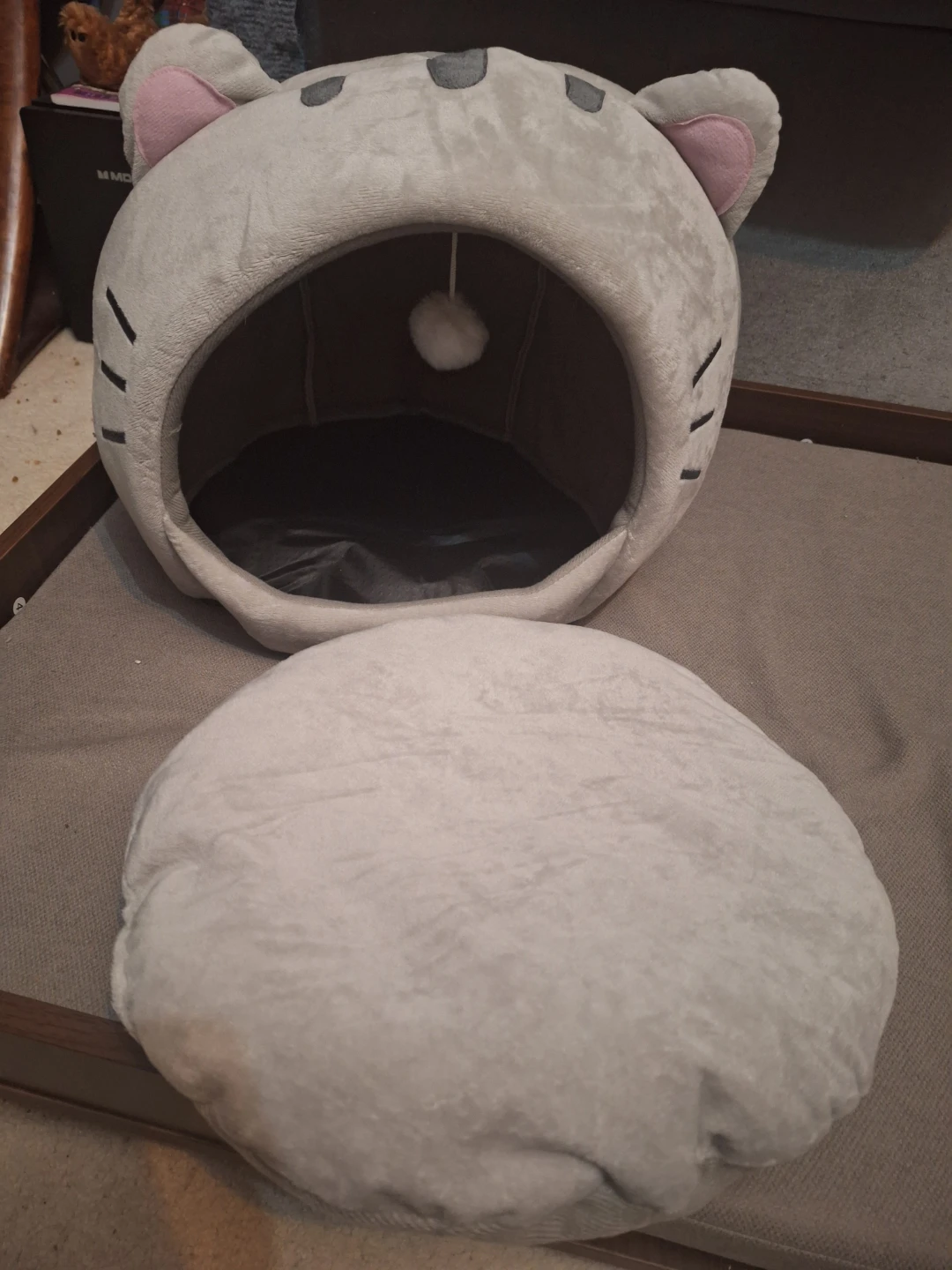NEW Grey Cat Bed Cave 😻 - photo 4