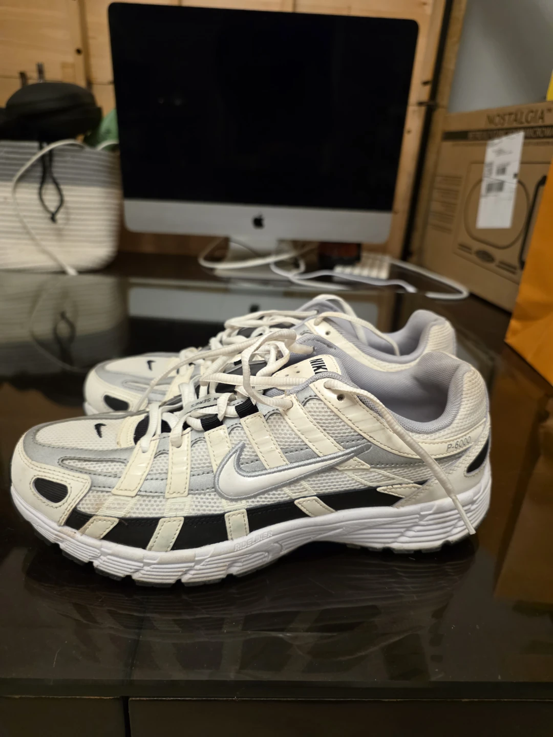 Nike P-6000 Sneakers White Silver Black