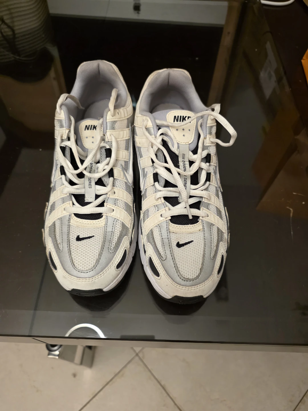 Nike P-6000 Sneakers White Silver Black - photo 2