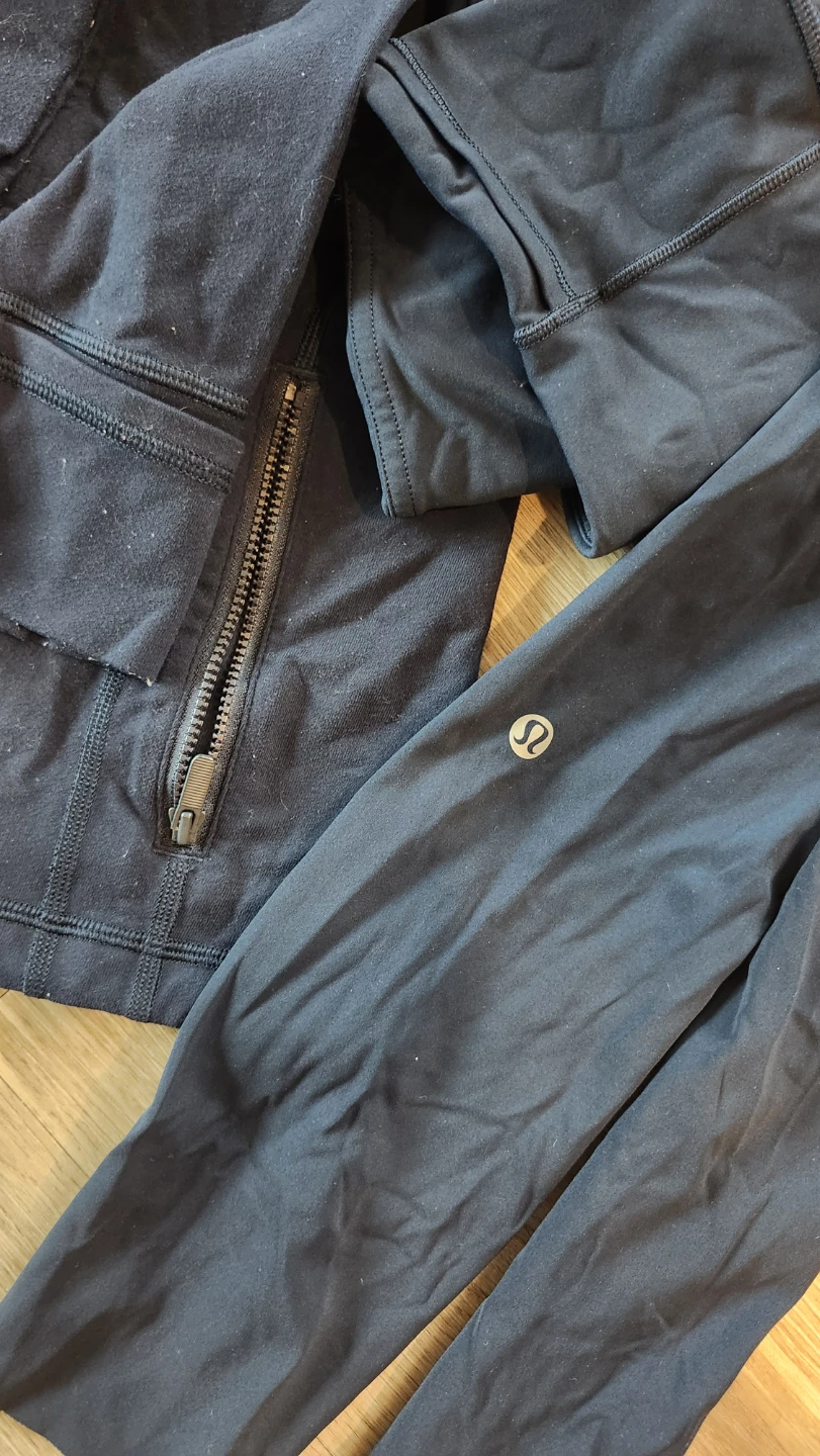 Lululemon Navy Blue Align Athleisure Jacket and Leggings Set - photo 5
