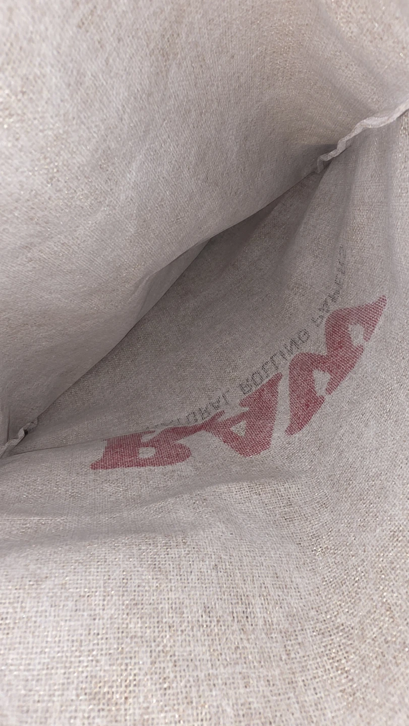 RAW Natural Rolling Papers Hemp Tote Drawstring Bag - photo 3