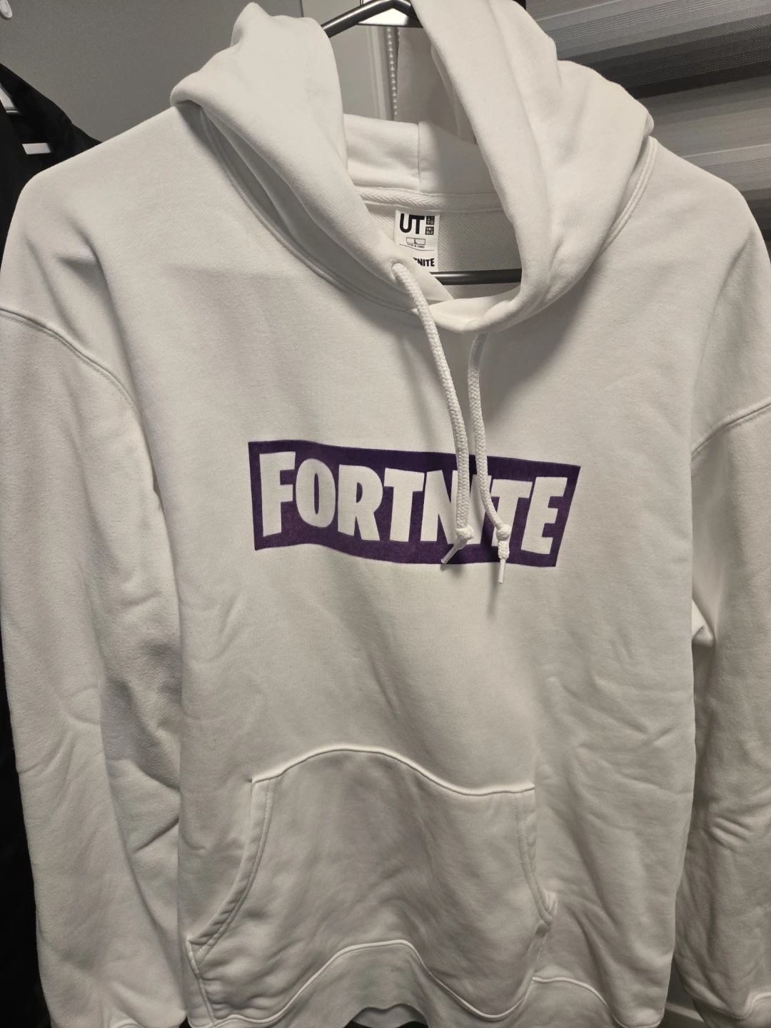 Uniqlo Fortnite White Hoodie Size L