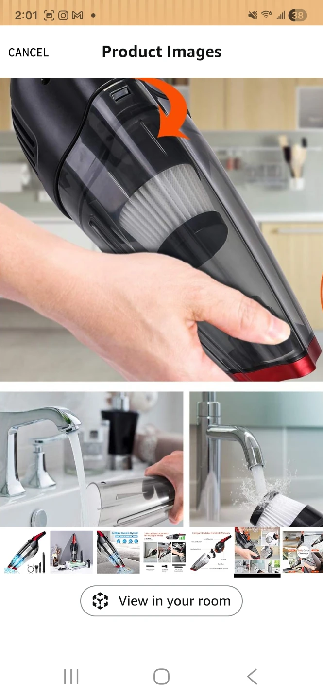 Compact Portable Handheld Vacuum Cleaner - photo 3
