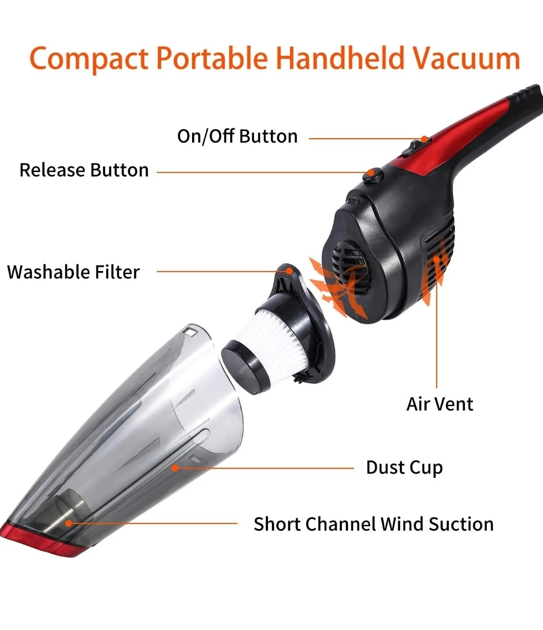 Compact Portable Handheld Vacuum Cleaner - photo 5