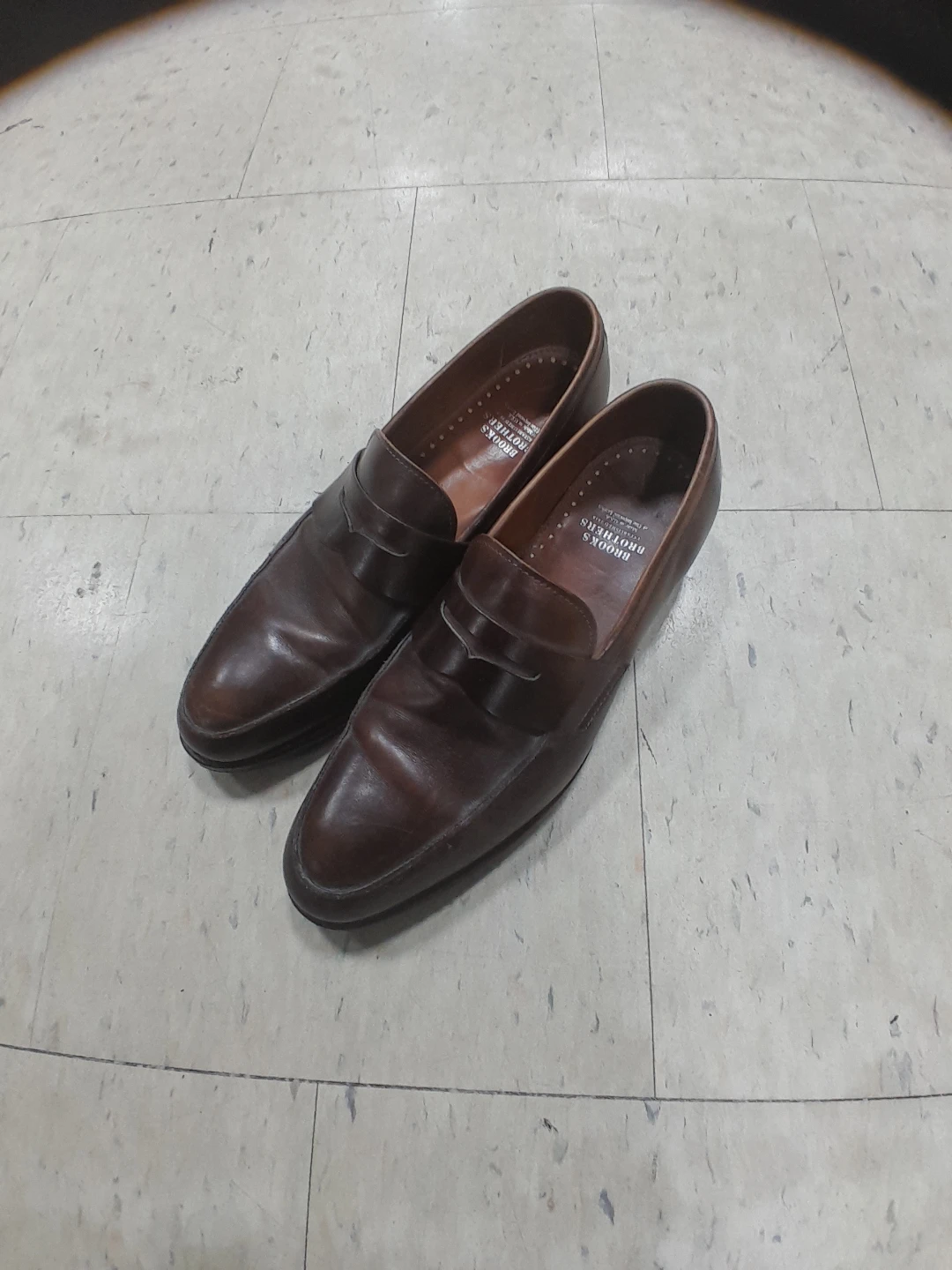 Brooks Brothers Brown Leather Loafers Size 10.5 - photo 2