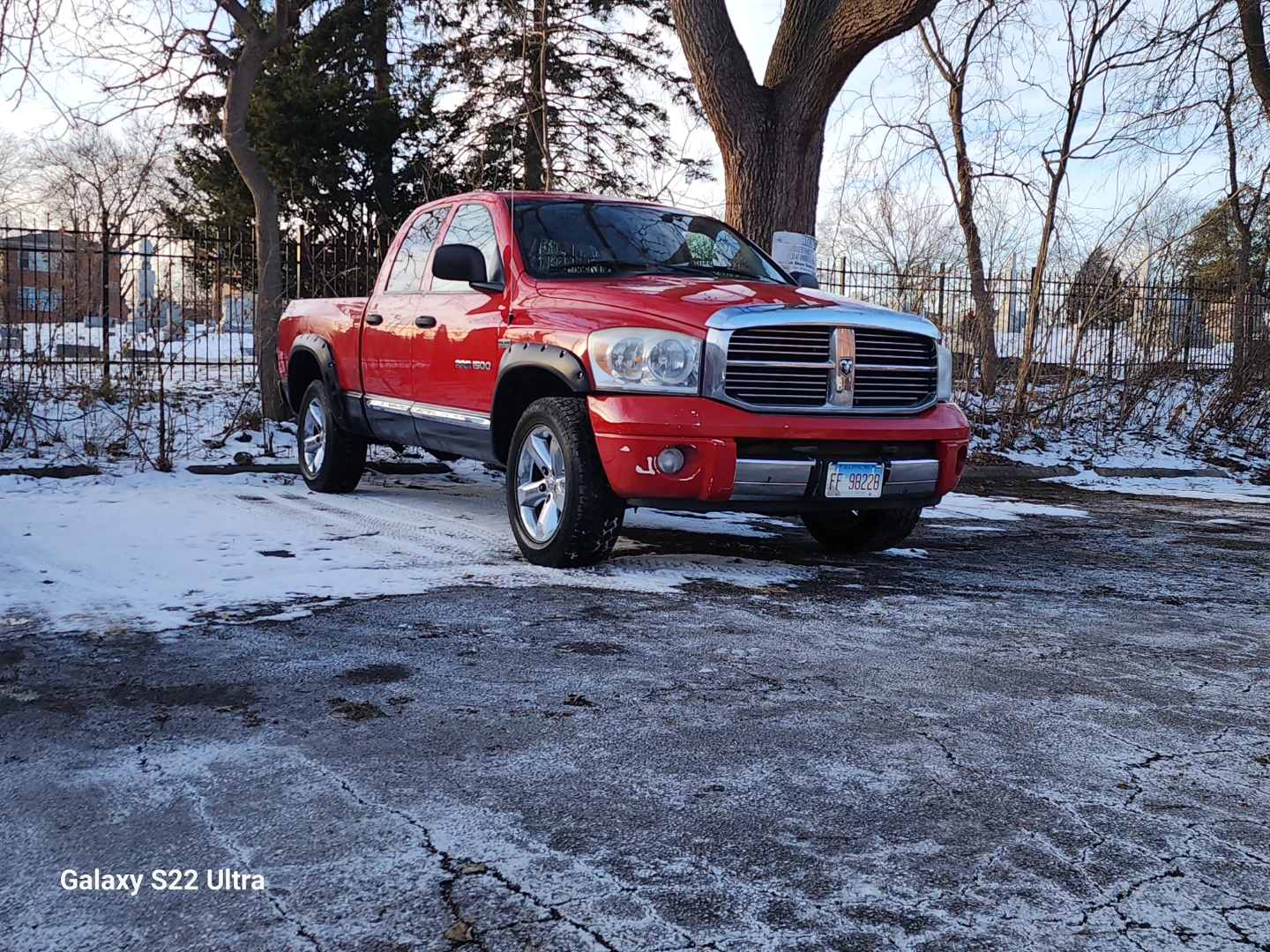 Red Dodge Ram 1500 Truck-2008 - photo 2