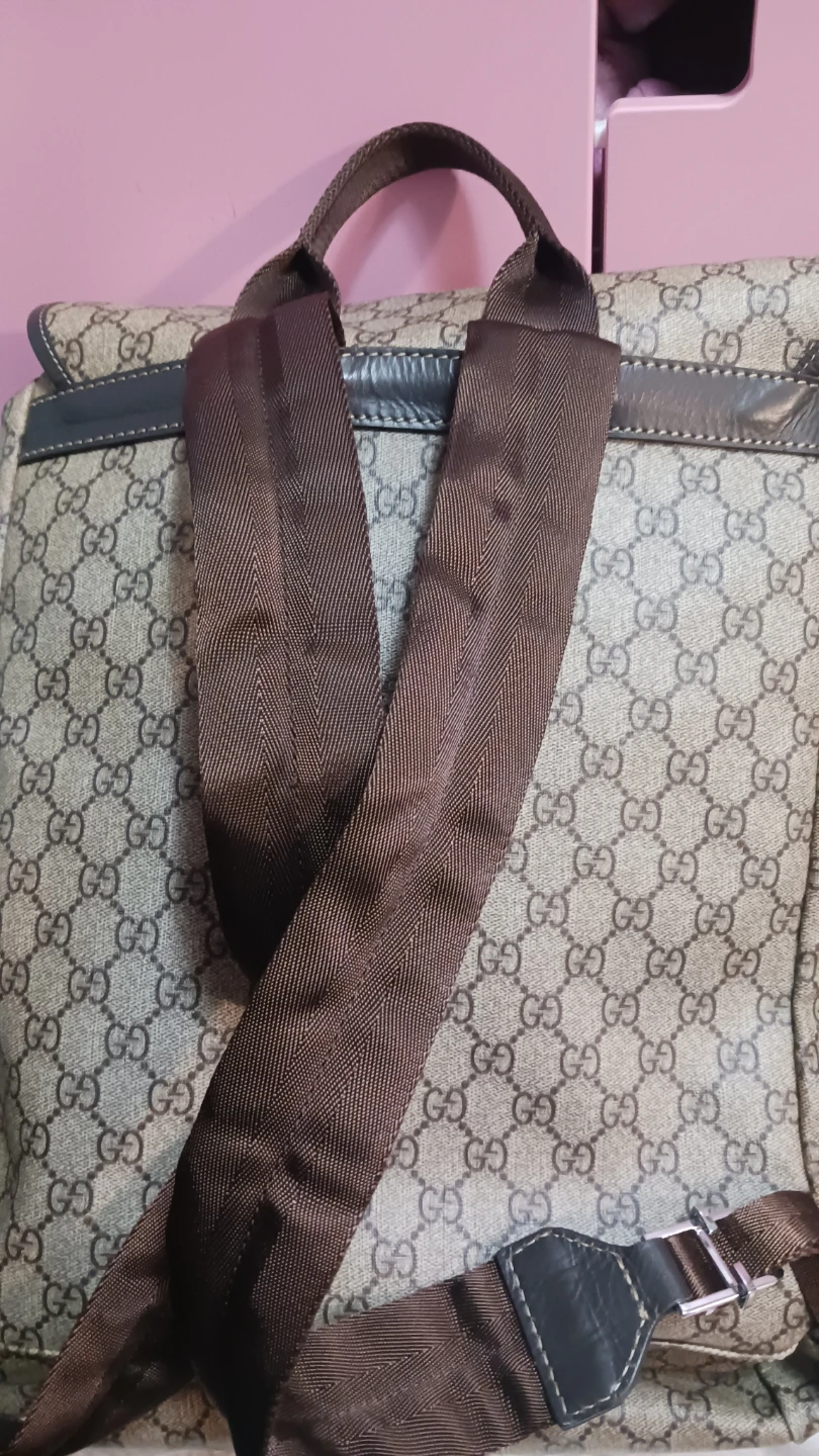 Gucci Beige Supreme Single Buckle Backpack - photo 4