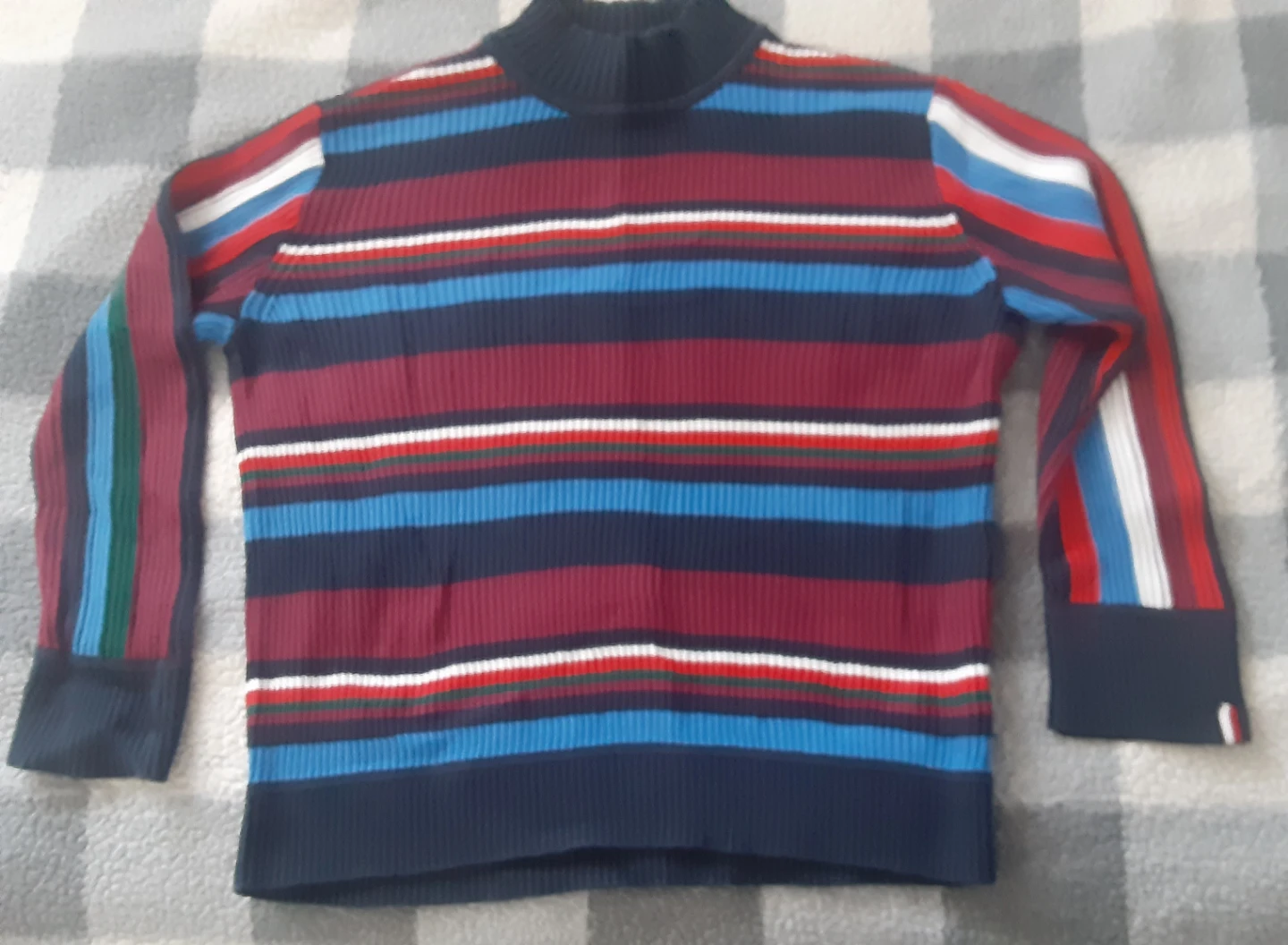 Tommy Hilfiger Striped Mock Neck Sweater Size L - photo 2