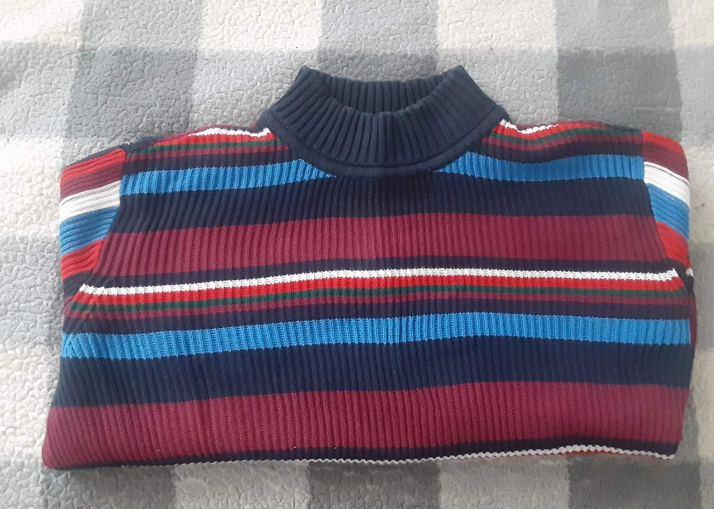 Tommy Hilfiger Striped Mock Neck Sweater Size L - photo 4