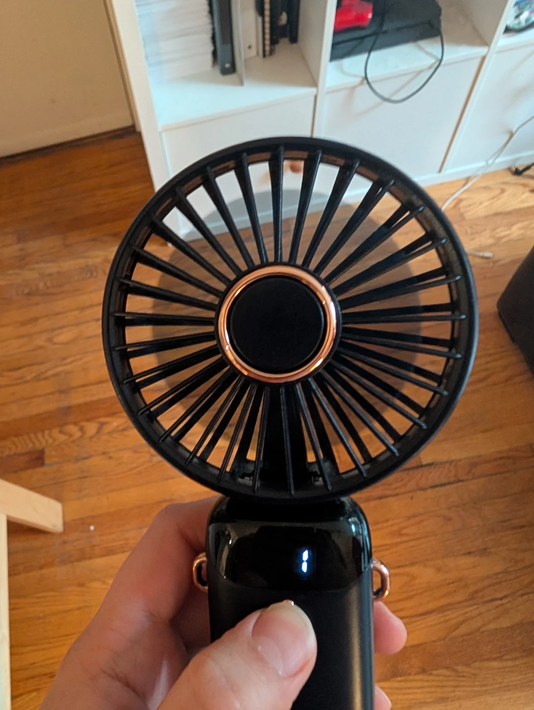Rechargeable Portable Handheld Mini Fan - Midnight Blue - photo 3