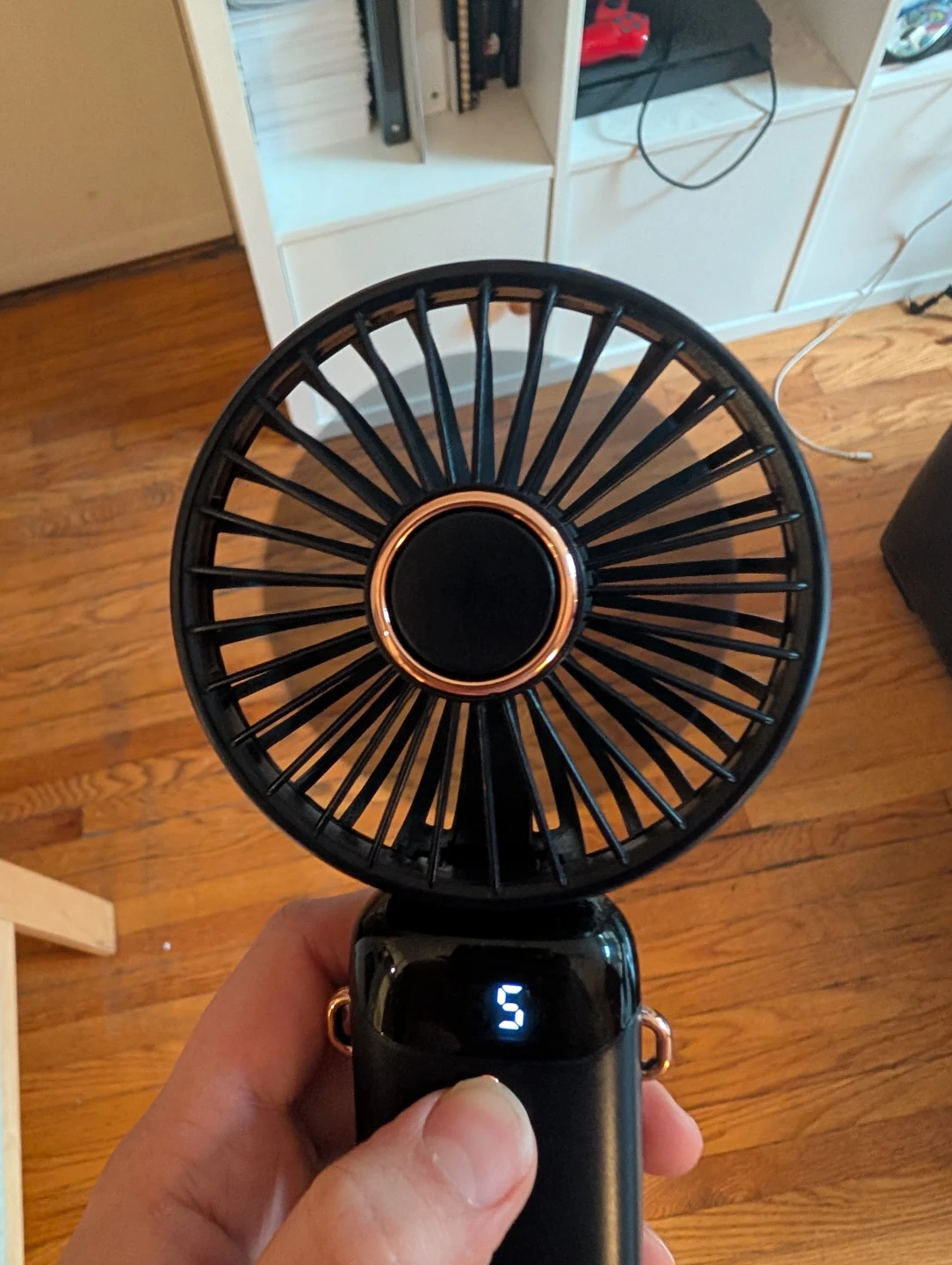 Rechargeable Portable Handheld Mini Fan - Midnight Blue - photo 4