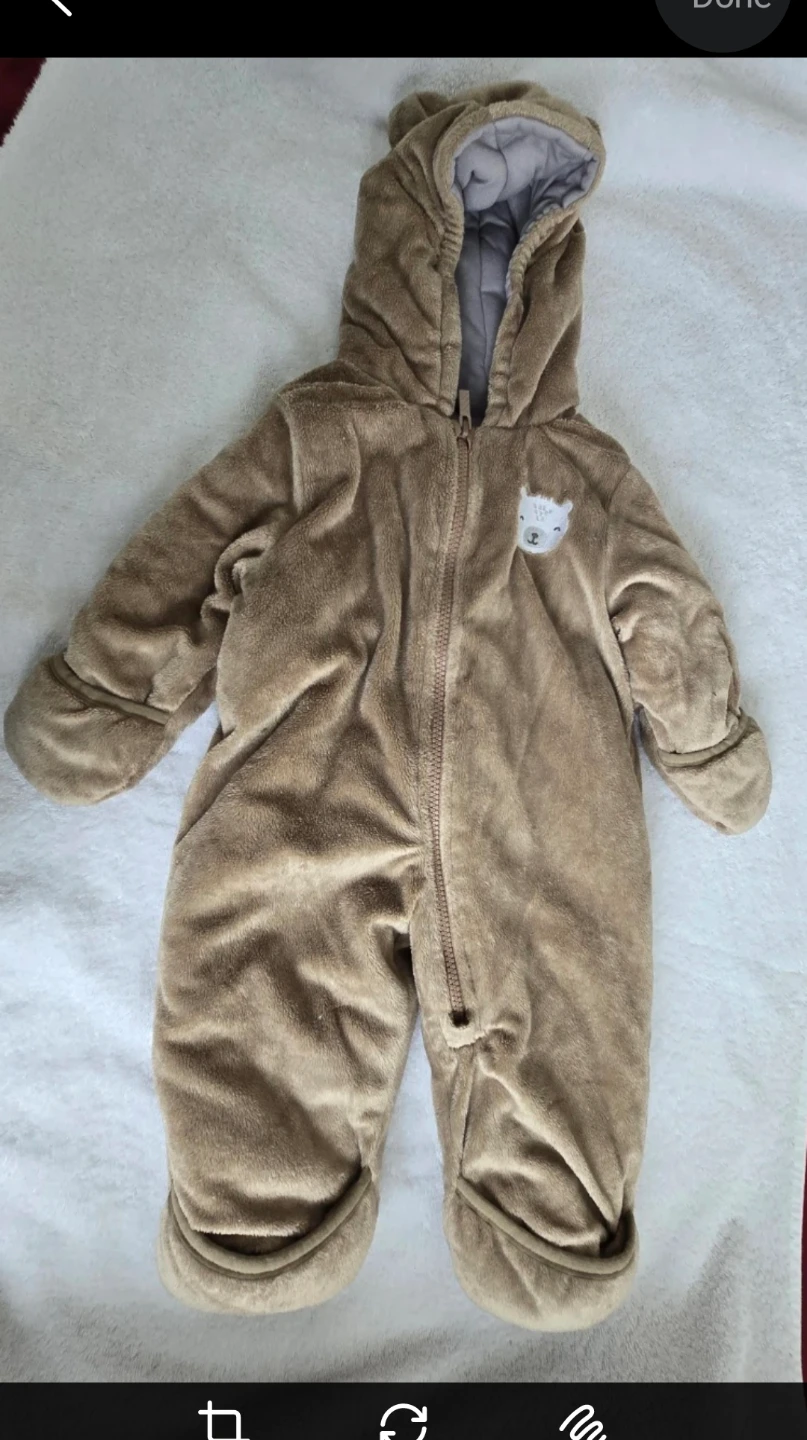 Carter's Bear Bunting Suit 6/9m