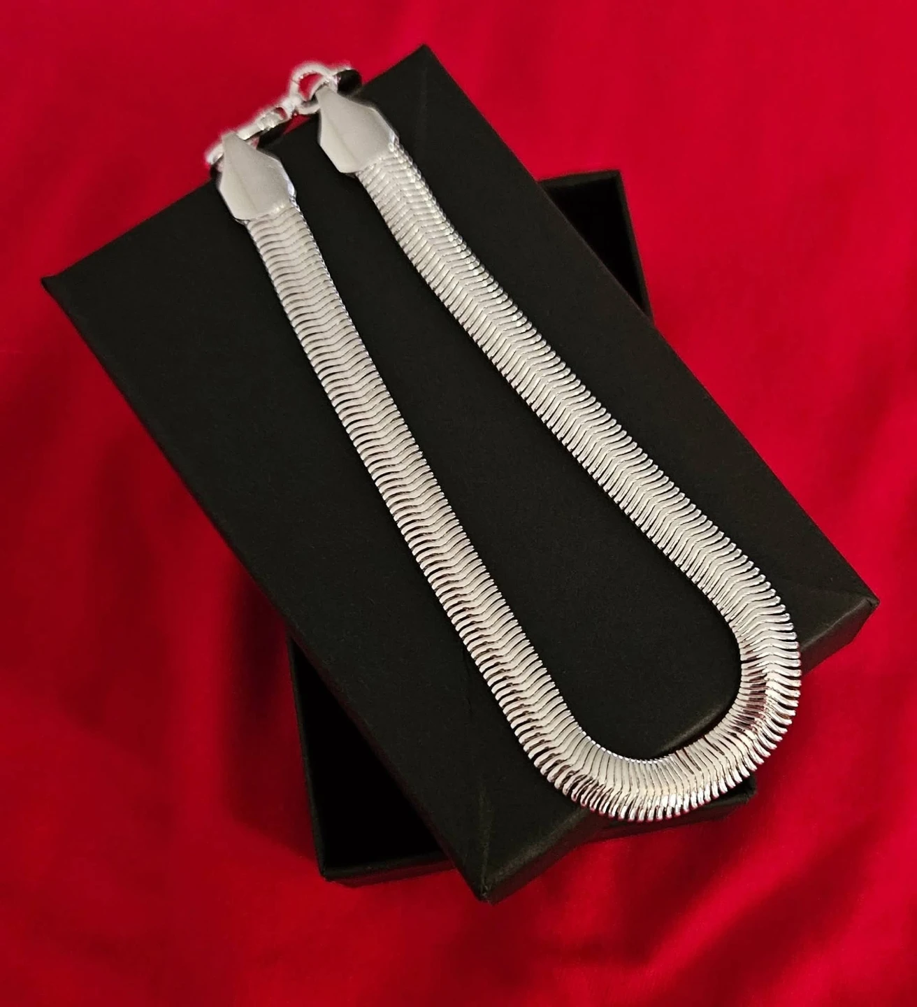 NEW! 925 Silver Snake Bracelet 8"