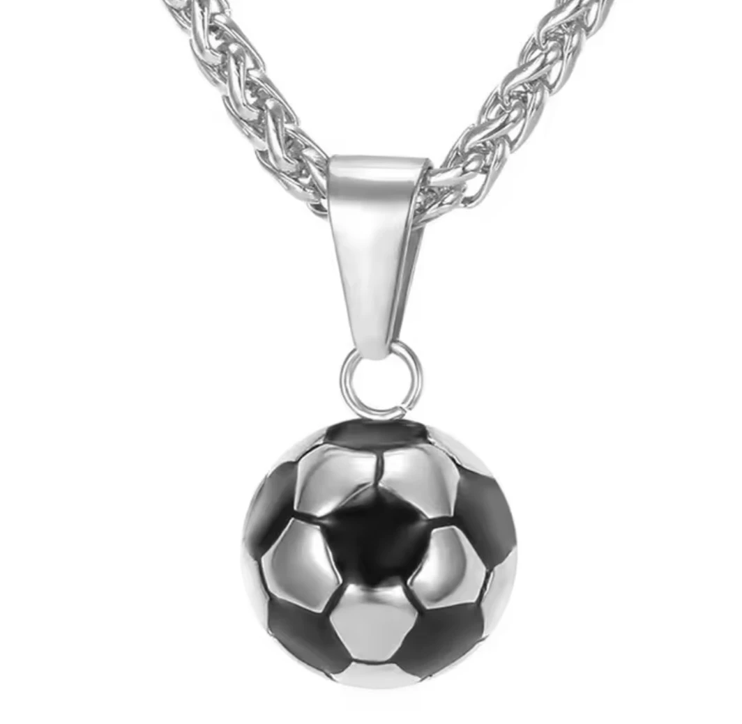 Soccer Ball Pendant Necklace