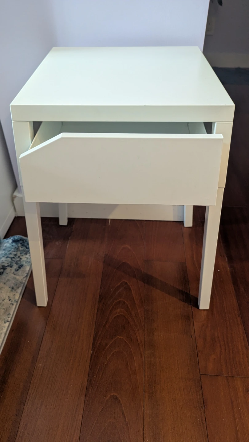 IKEA White Hemnes Nightstand - photo 2
