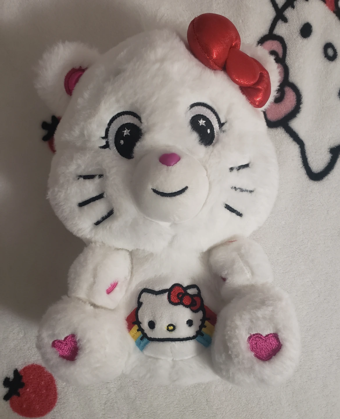 Care bear + Hello Kitty plush toy