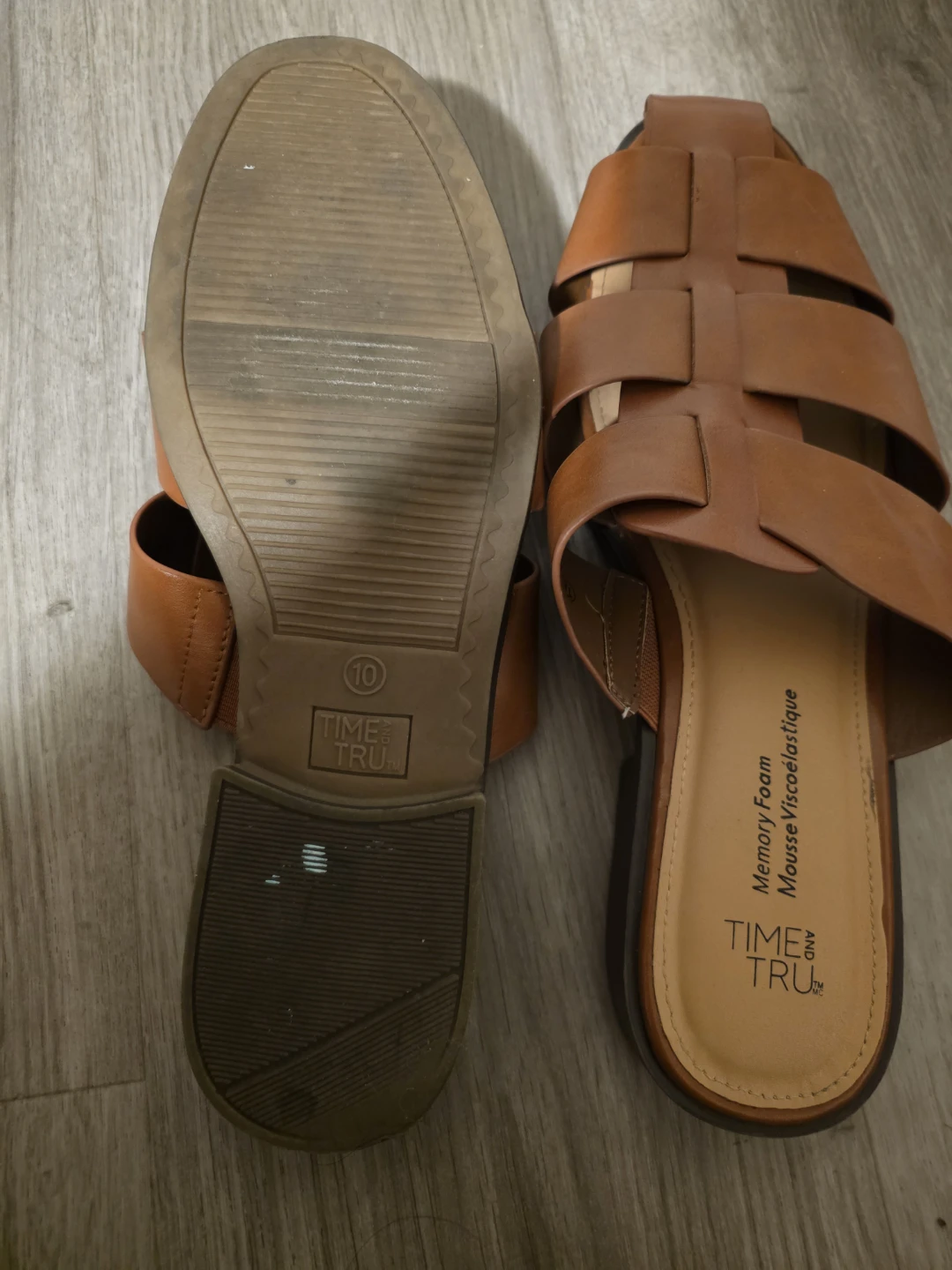 Time and Tru Size 10 Brown Sandals - photo 2