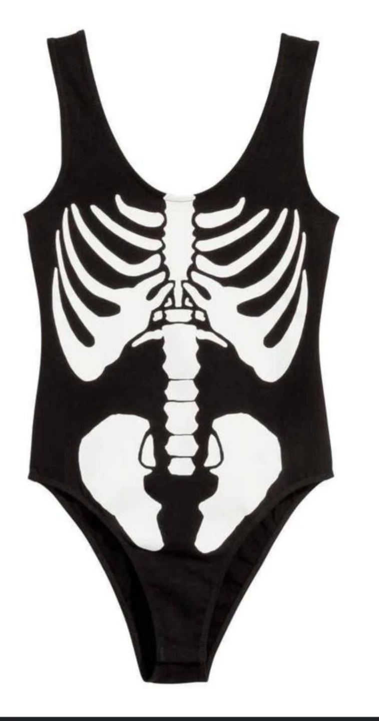 Skeleton Bodysuit - Size Small