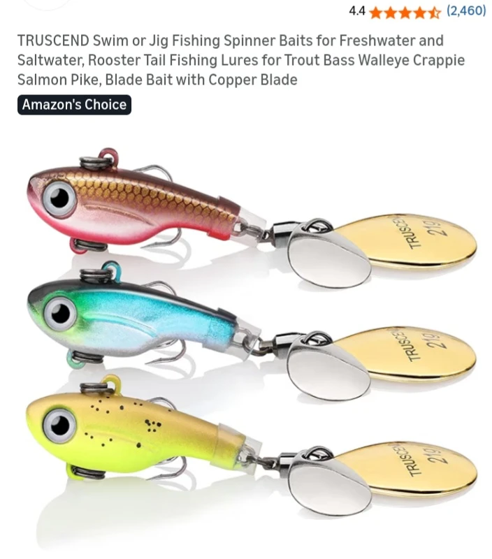 NEW!   TRUSCEND Fishing Lures Spinner Baits - photo 2