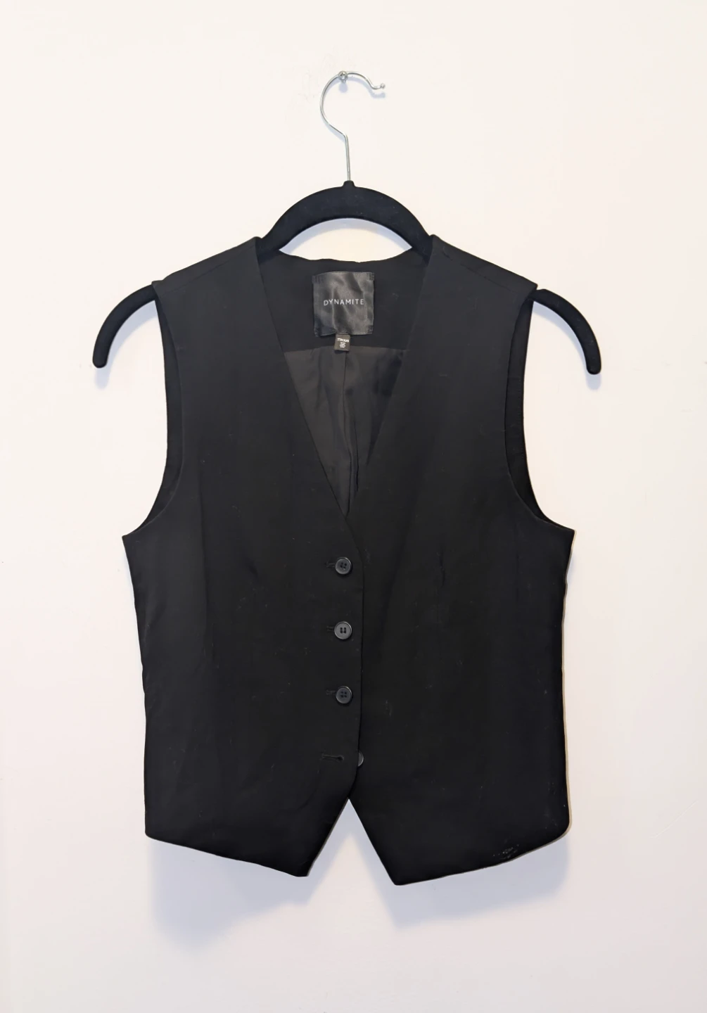Dynamite Black Vest - Size XS