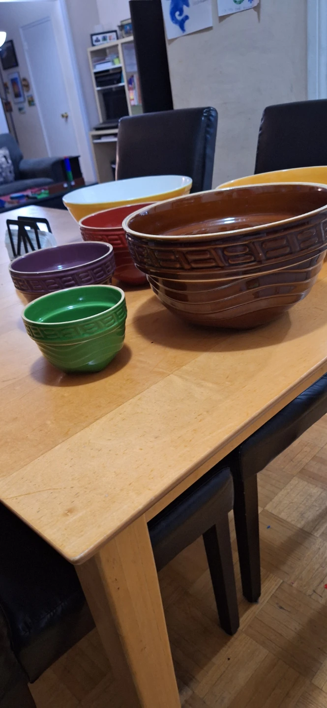 Stacking Ceramic Mixing Bowls - Set of 5🥕 - photo 2