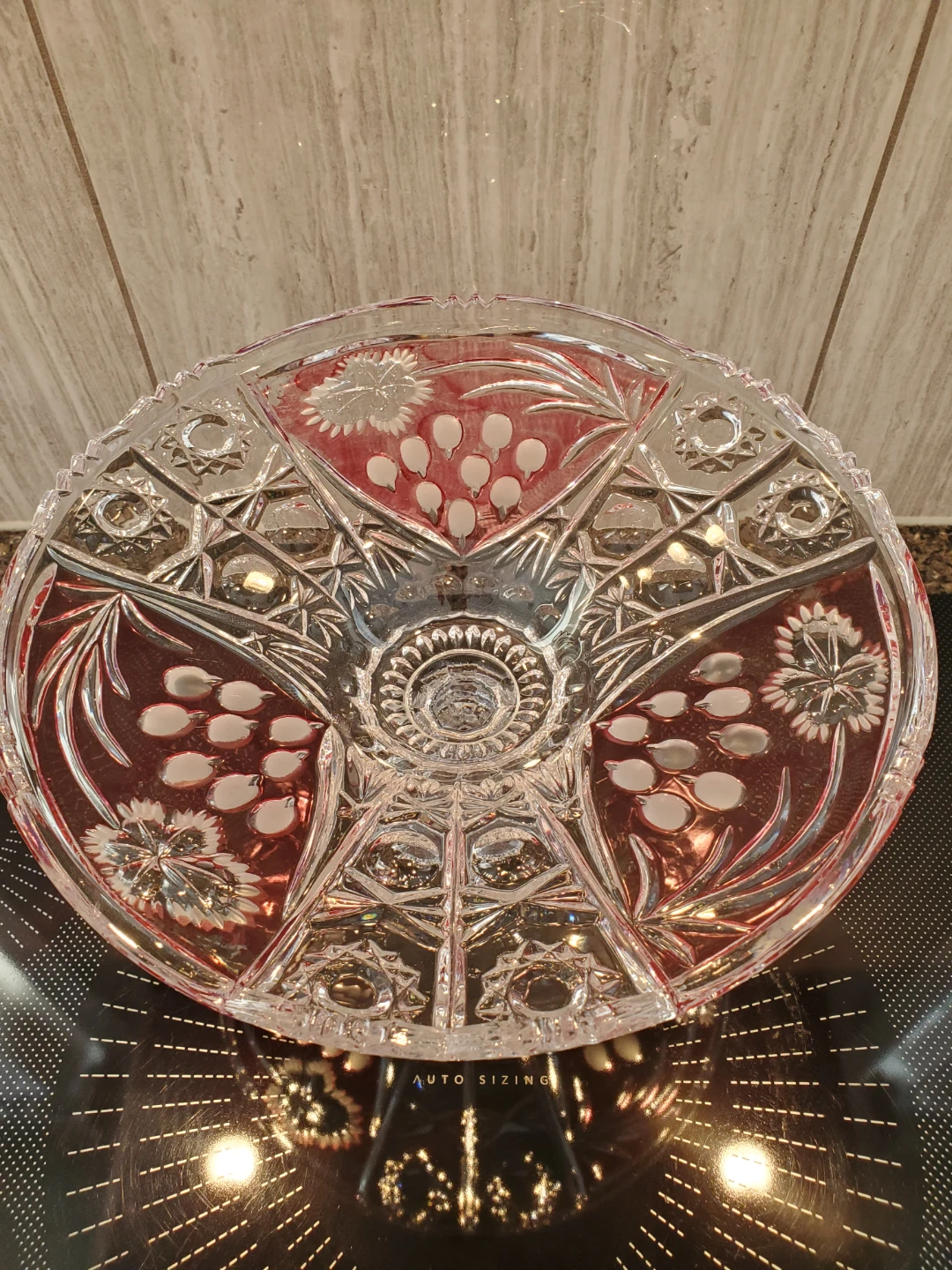 Crystal Fruit Bowl Pedestal Stand